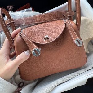 Hermes Mini Lindy Gold